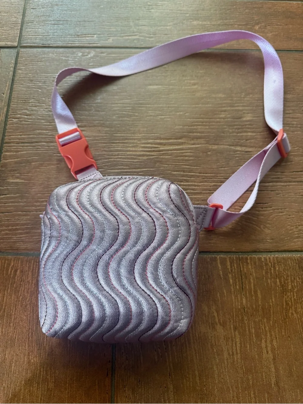 STATE Sunny Fanny Pack Metallic Pink Quilted Crossbody Belt Bag